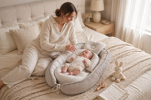 İşbir Junior - Bondy Baby Yenidoğan Yatağı ve Destek Yastığı (1)