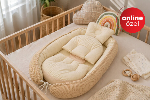 Bondy Baby Yenidoğan Yatağı ve Destek Yastığı - Thumbnail