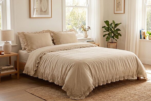 Soft Ruffle Nevresim Takımı